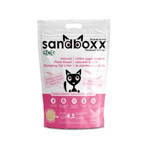 SANDBOXX LITIÈRE À BASE PLANTES NOIX DE COCO 4x4.2L