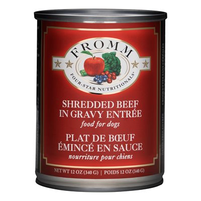 FROMM FOUR STAR CHIEN PLAT BOEUF EN SAUCE12x12oz