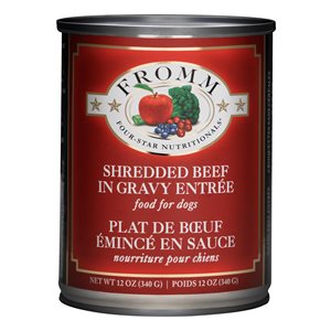 FROMM FOUR STAR CHIEN PLAT BOEUF EN SAUCE12x12oz