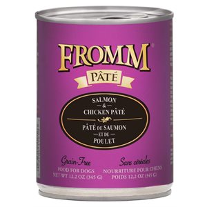 FROMM PÂTÉ CHIEN SAUMON & POULET 12x12.2oz