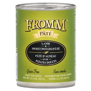 FROMM PÂTÉ CHIEN AGNEAU & PATATES DOUCES 12x12.2oz