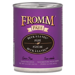 FROMM PÂTÉ CHIEN CANARD À LA VEG 12x12.2oz