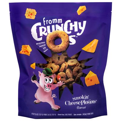 FROMM CRUNCHY O's SMOKIN CHEESEPLOSIONS 26oz FROMM CRUNCHY O's SMOKIN CHEESEPLOSIONS 26oz