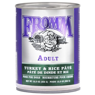 FROMM PÂTÉ CLASSIC CHIEN DINDE & RIZ 12x12.5oz