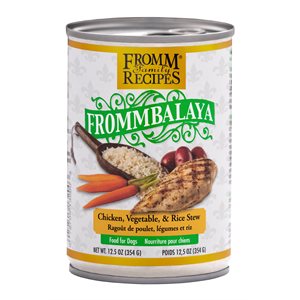 FROMM RAGOÛT CHIEN POULET, LÉGUMES & RIZ 12x12.5oz