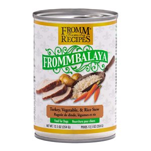 FROMM RAGOÛT CHIEN DINDE, LÉGUMES & RIZ 12x12.5oz