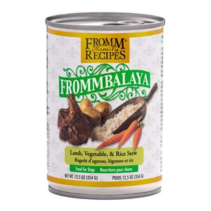 FROMM RAGOÛT CHIEN AGNEAU, LÉGUMES & RIZ 12x12.5oz