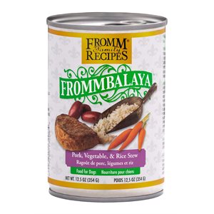 FROMM RAGOÛT CHIEN PORC, LÉGUMES & RIZ 12x12.5oz