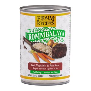 FROMM RAGOÛT CHIEN BOEU, LÉGUMES & RIZ 12x12.5oz
