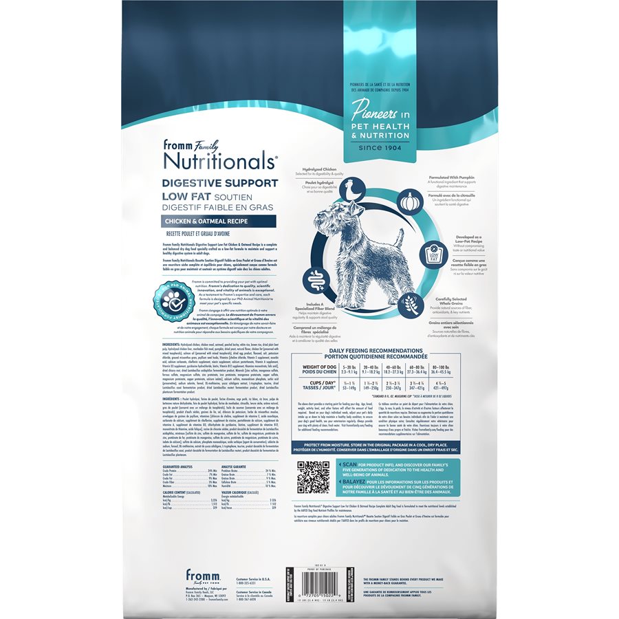FROMM NUTRITIONALS SOUTIEN DIGESTIF POULET 5.4KG