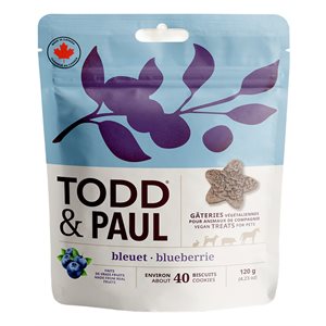 TODD & PAUL - BISCUITS BLEUET 6x120G