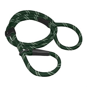 SHEDROW K9 CAMINO LAISSE EN CORDE SLIP PIN FUMÉ 6'
