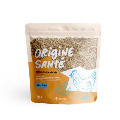 ORIGINE SANTÉ VERS DE FARINE 750G